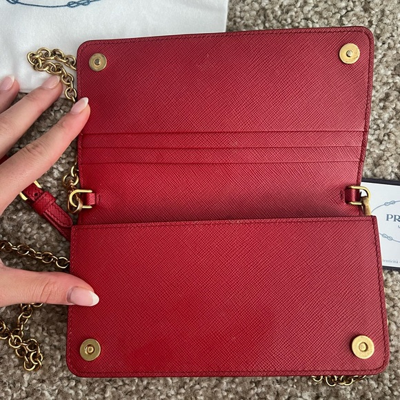 Authentic Red Prada Mini Bag - Picture 7 of 9